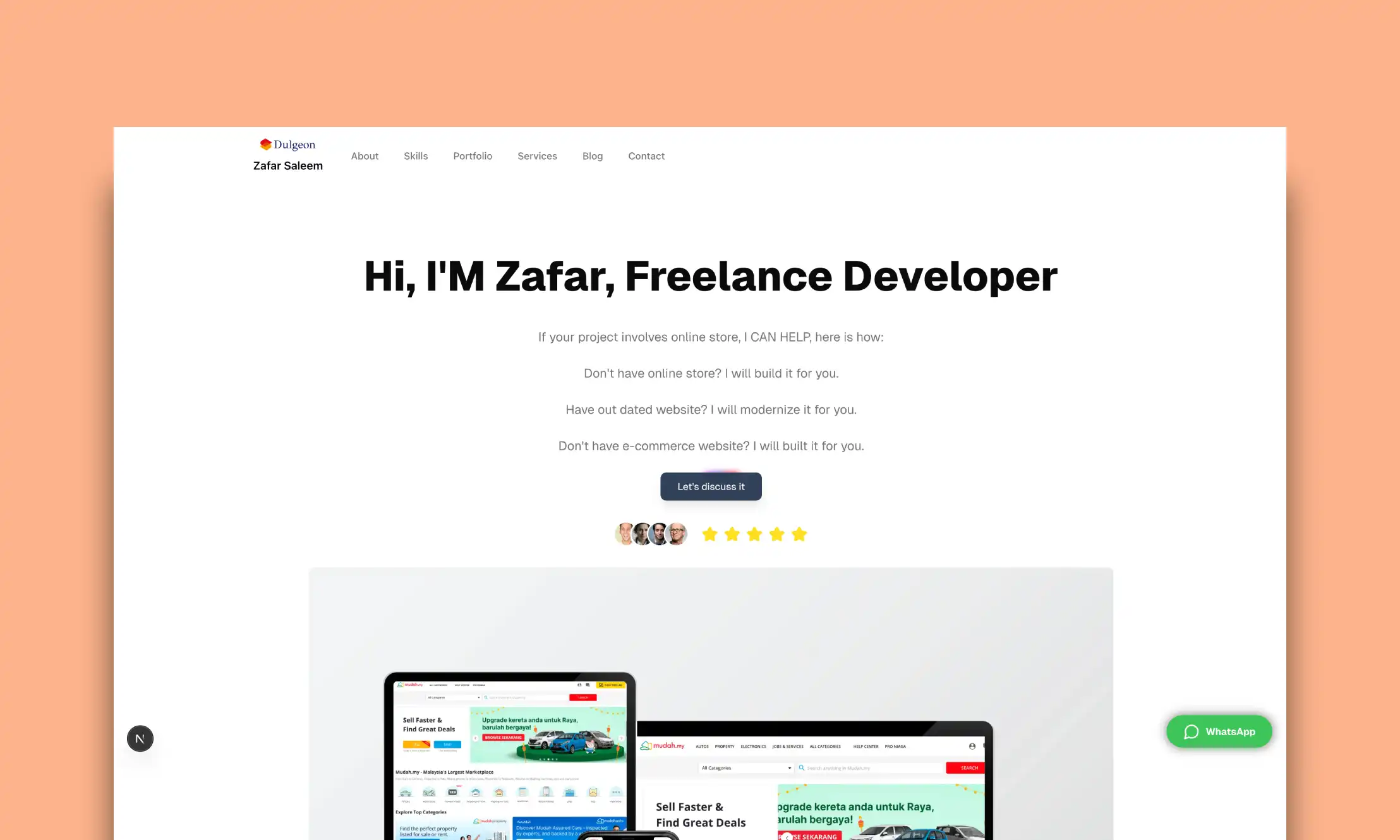 Personal Portfolio Website Case Study