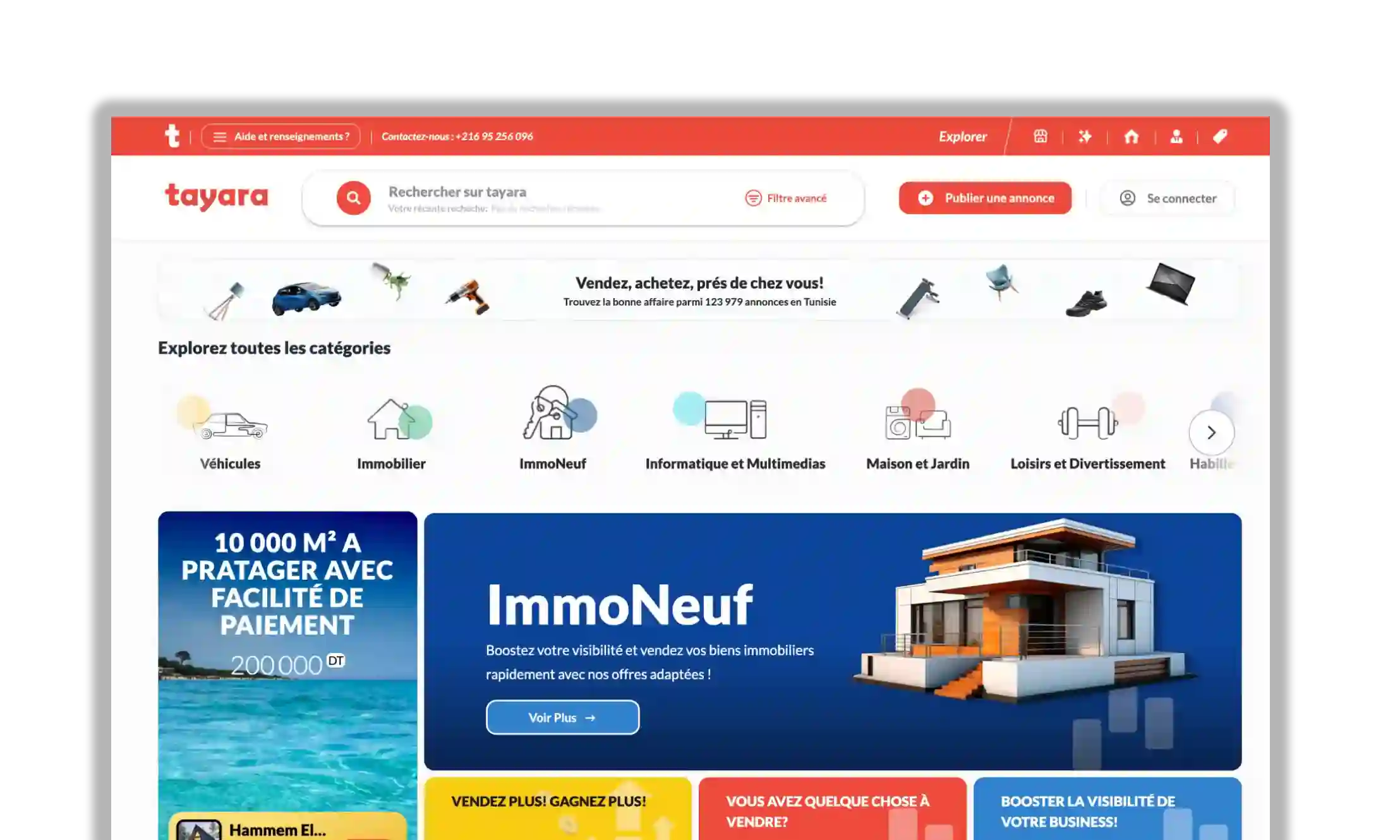 Tayara website preview
